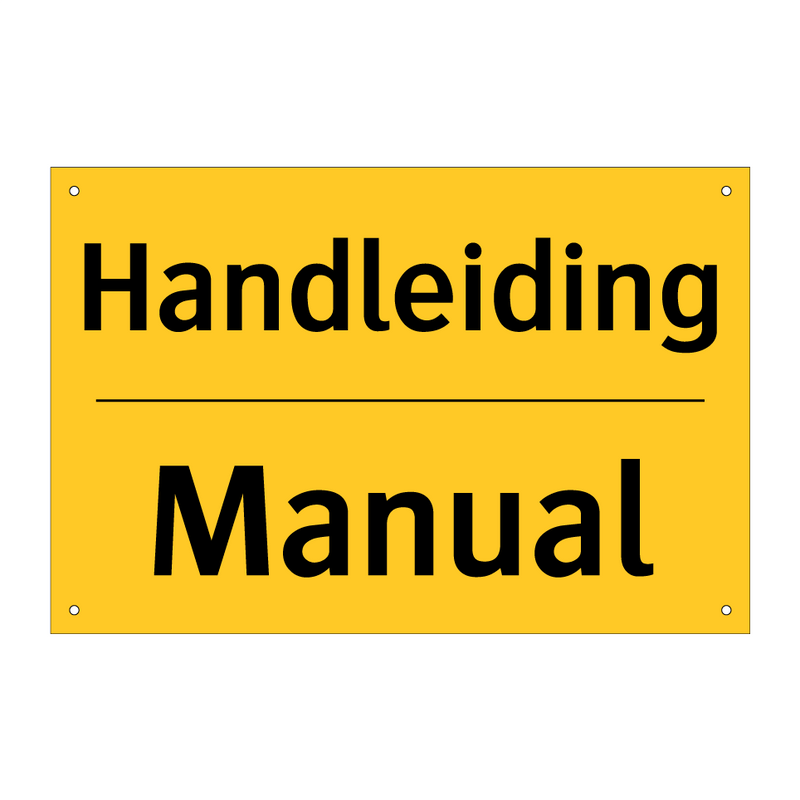 Handleiding - Manual