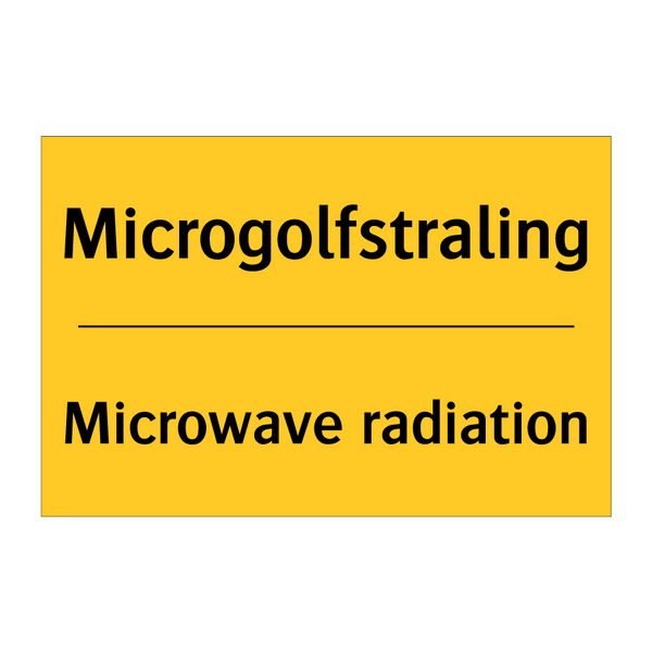 Microgolfstraling - Microwave radiation