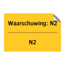 Waarschuwing: N2 - N2