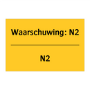 Waarschuwing: N2 - N2