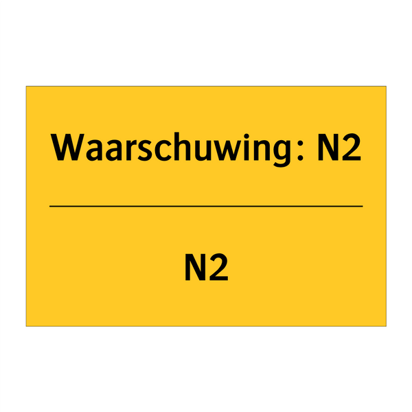 Waarschuwing: N2 - N2