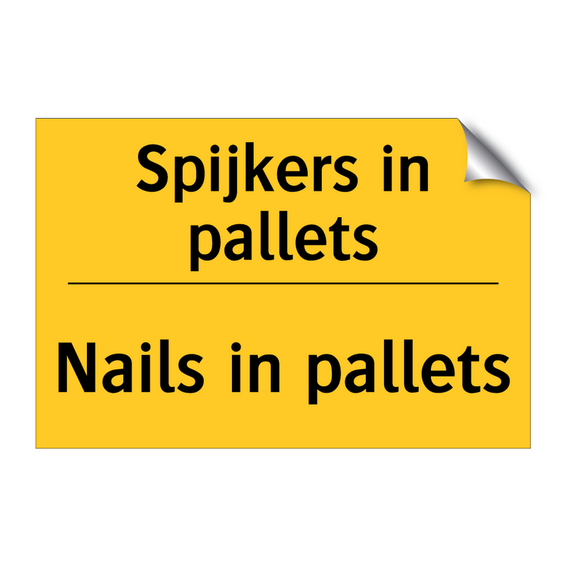 Spijkers in pallets - Nails in pallets