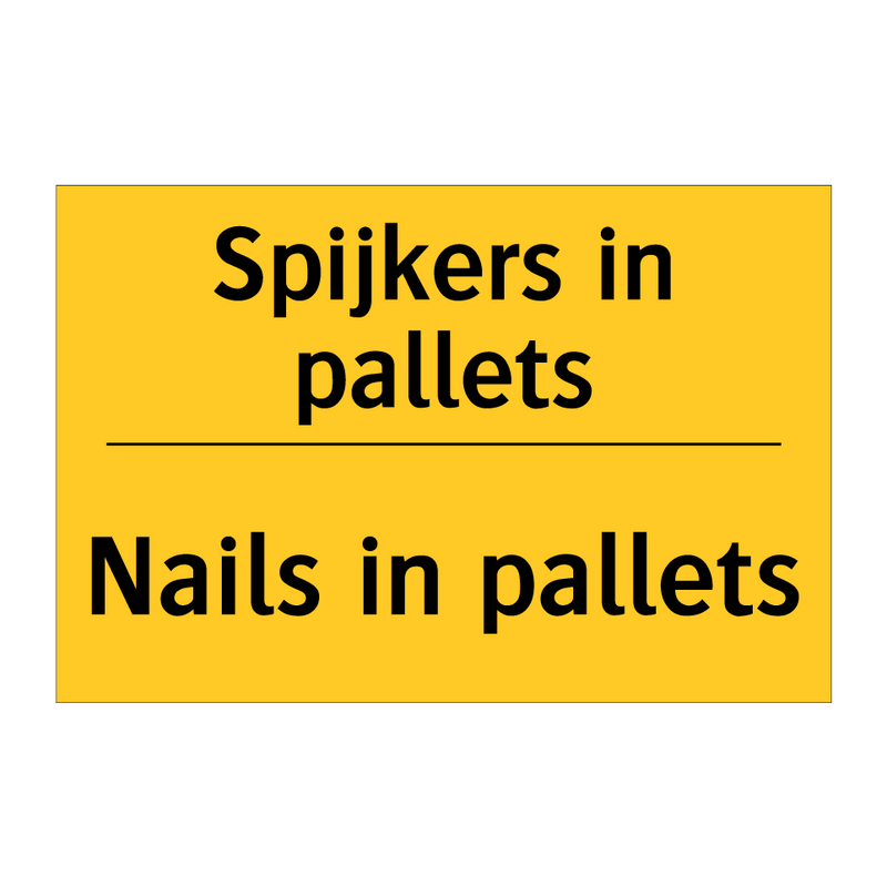 Spijkers in pallets - Nails in pallets