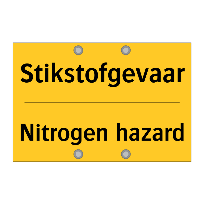 Stikstofgevaar - Nitrogen hazard