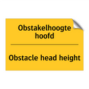 Obstakelhoogte hoofd - Obstacle head height