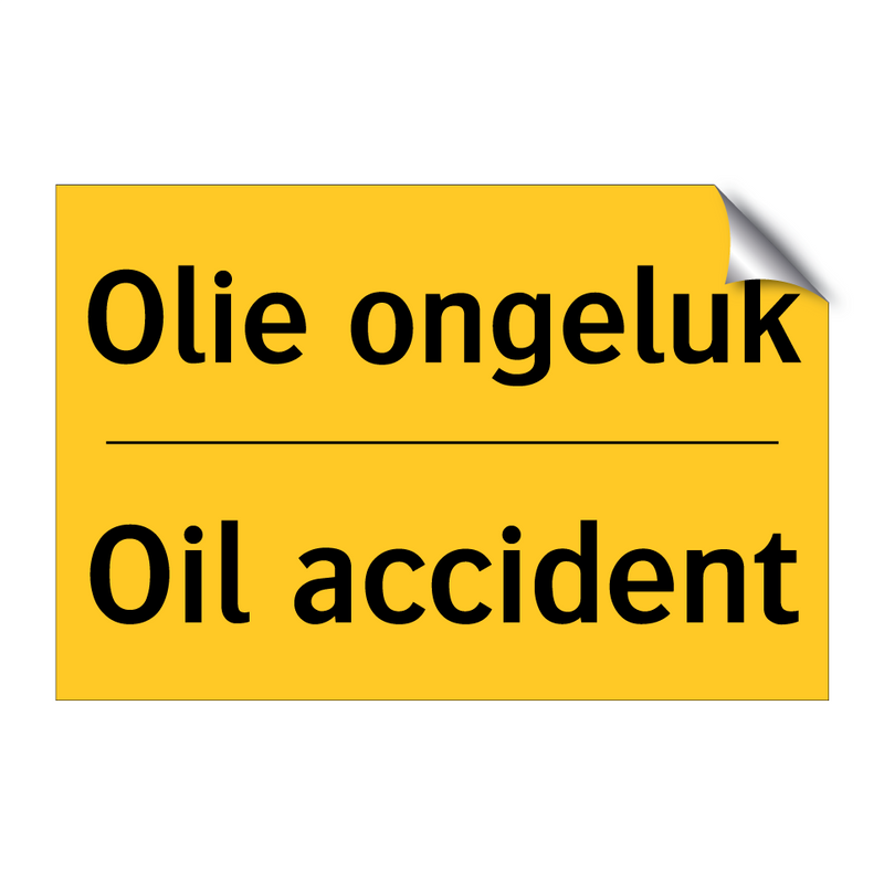 Olie ongeluk - Oil accident