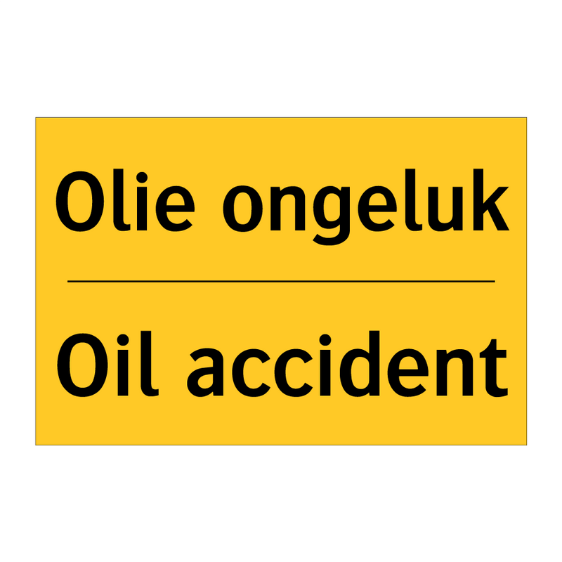 Olie ongeluk - Oil accident