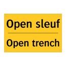 Open sleuf - Open trench