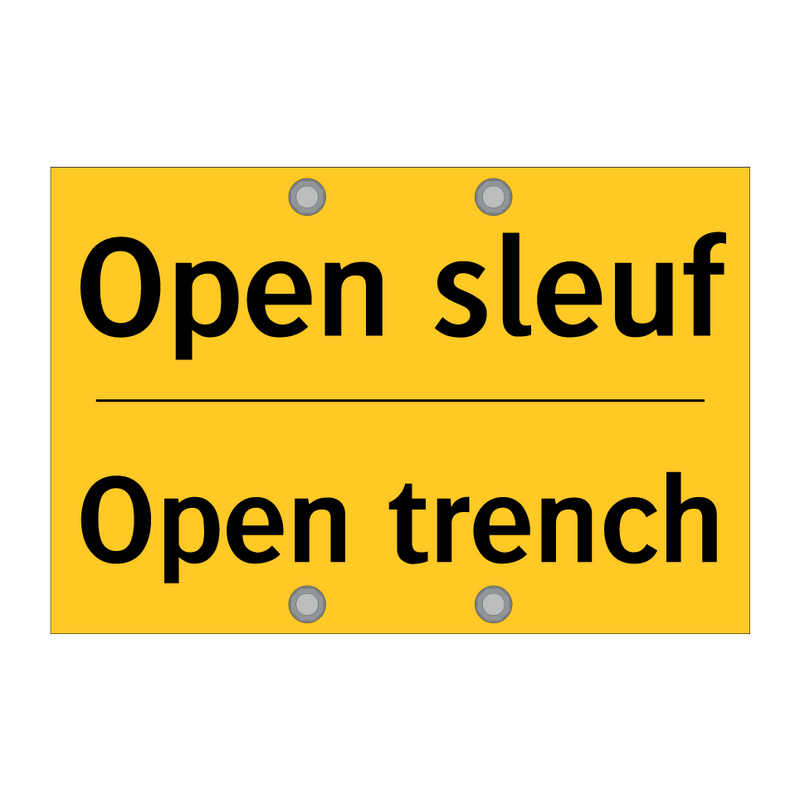 Open sleuf - Open trench