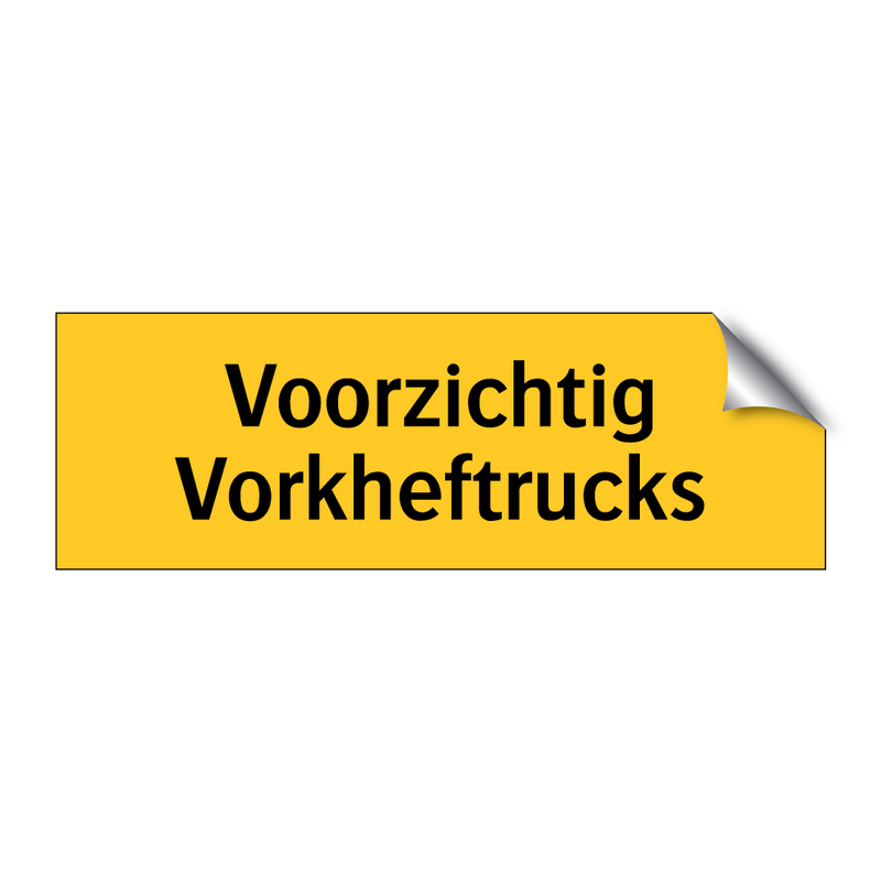 Voorzichtig Vorkheftrucks