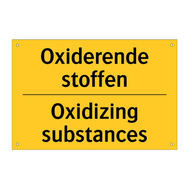 Oxiderende stoffen - Oxidizing substances