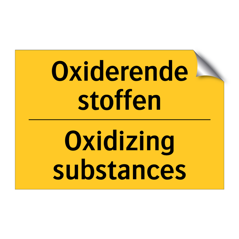 Oxiderende stoffen - Oxidizing substances