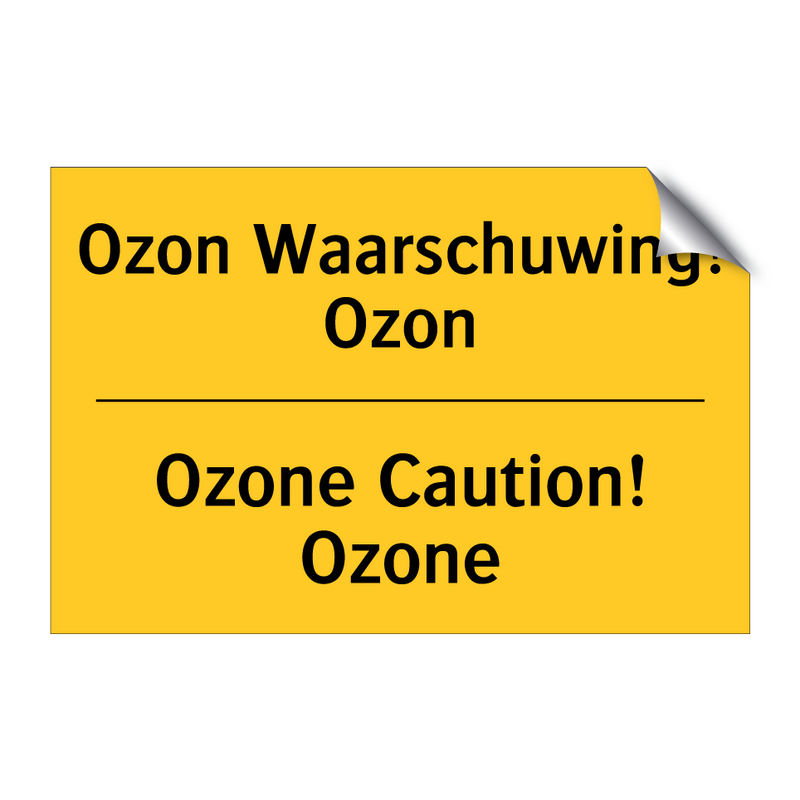 Ozon Waarschuwing! Ozon - Ozone Caution! Ozone
