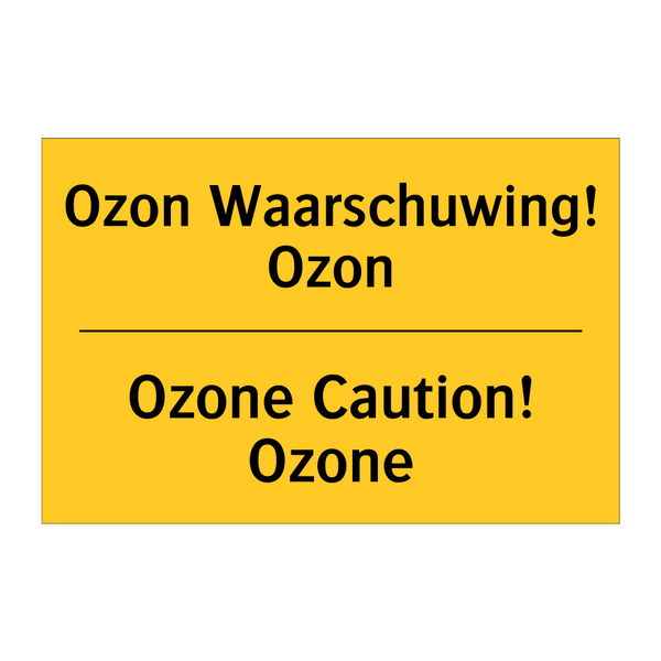 Ozon Waarschuwing! Ozon - Ozone Caution! Ozone
