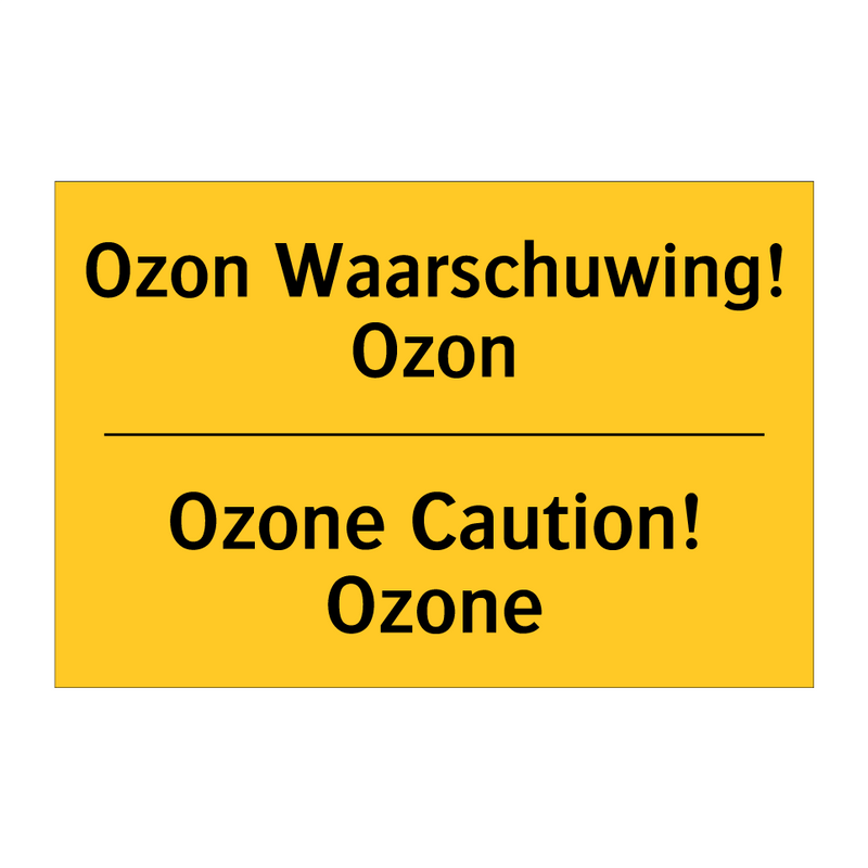 Ozon Waarschuwing! Ozon - Ozone Caution! Ozone