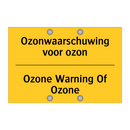 Ozonwaarschuwing voor ozon - Ozone Warning Of Ozone