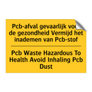 Pcb-afval gevaarlijk voor de gezondheid /.../ - Pcb Waste Hazardous To Health /.../