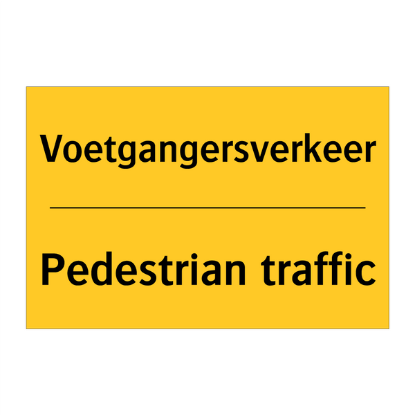 Voetgangersverkeer - Pedestrian traffic