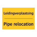Leidingverplaatsing - Pipe relocation