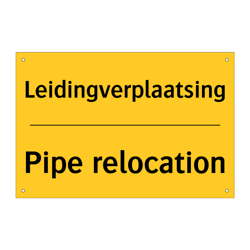 Leidingverplaatsing - Pipe relocation