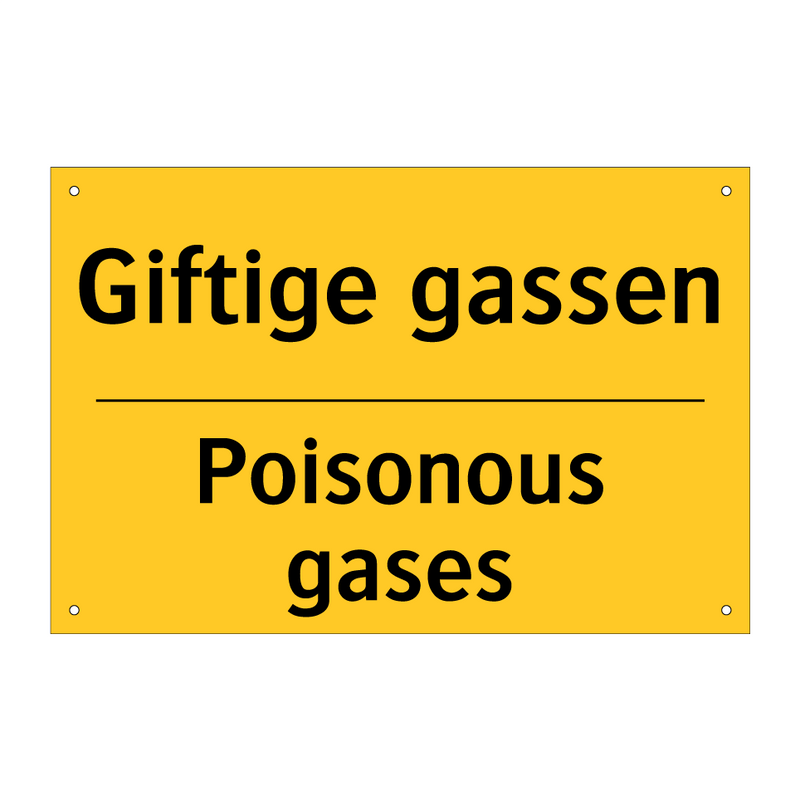 Giftige gassen - Poisonous gases