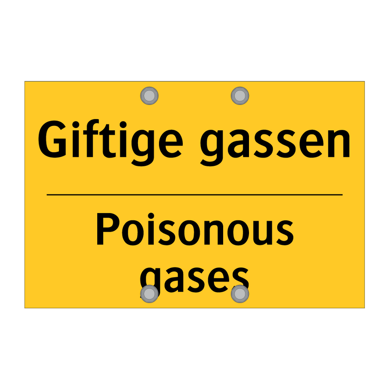 Giftige gassen - Poisonous gases