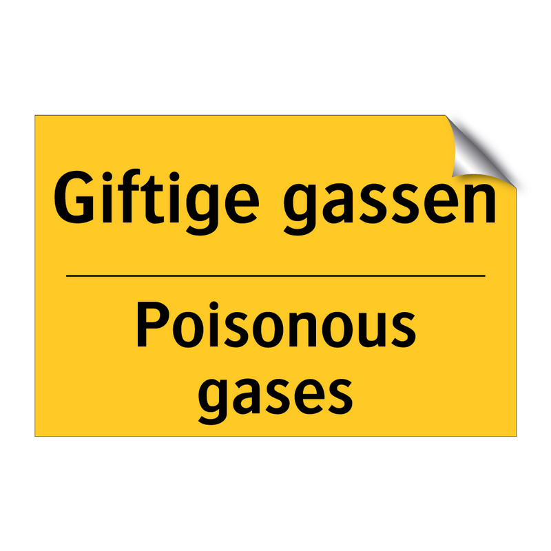 Giftige gassen - Poisonous gases