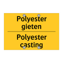 Polyester gieten - Polyester casting