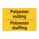 Polyester vulling - Polyester stuffing
