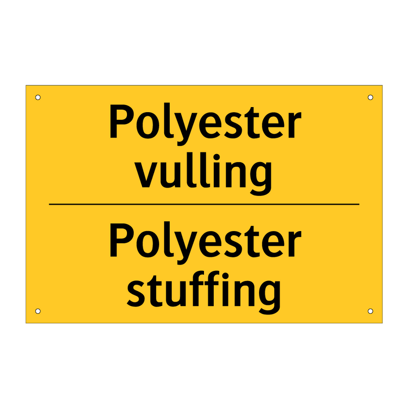 Polyester vulling - Polyester stuffing