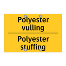 Polyester vulling - Polyester stuffing