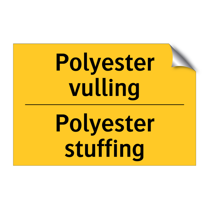Polyester vulling - Polyester stuffing