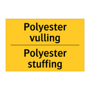 Polyester vulling - Polyester stuffing