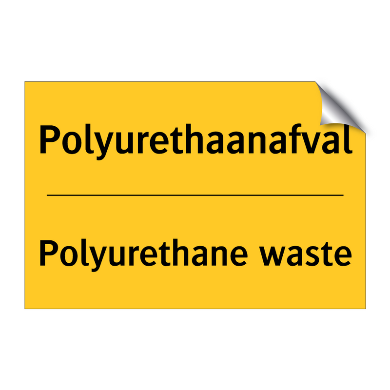 Polyurethaanafval - Polyurethane waste