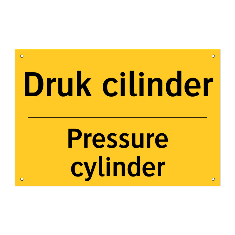 Druk cilinder - Pressure cylinder