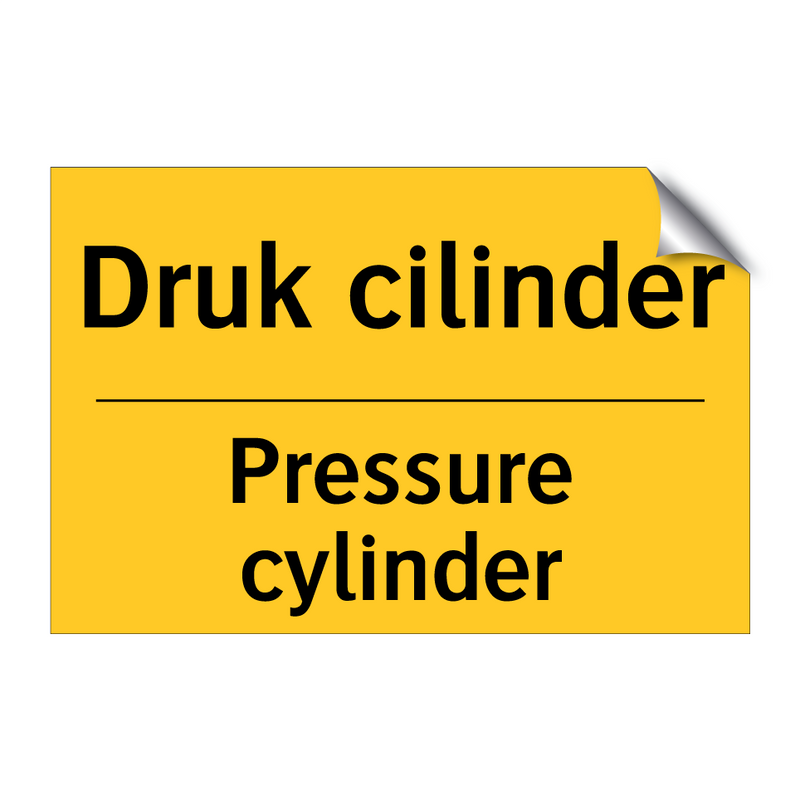 Druk cilinder - Pressure cylinder