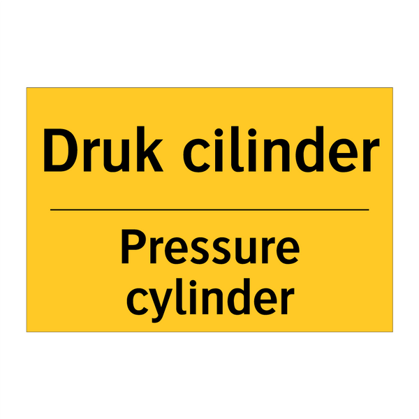 Druk cilinder - Pressure cylinder