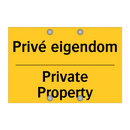 Privé eigendom - Private Property