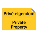 Privé eigendom - Private Property