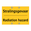 Stralingsgevaar - Radiation hazard