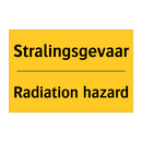 Stralingsgevaar - Radiation hazard