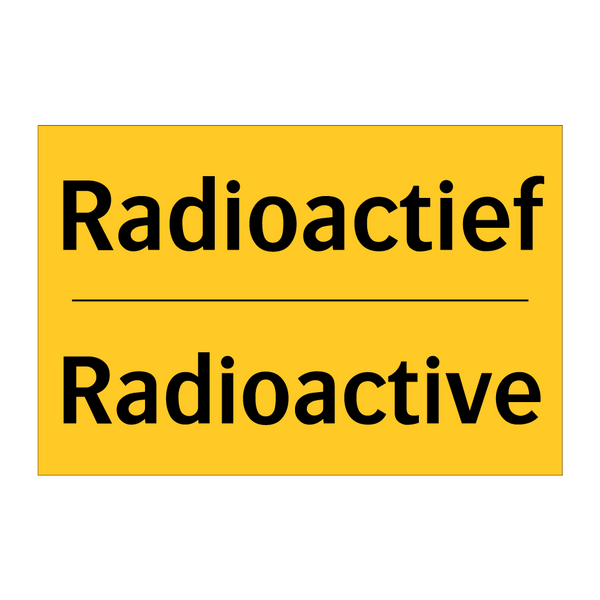 Radioactief - Radioactive