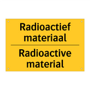 Radioactief materiaal - Radioactive material