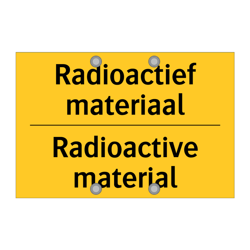 Radioactief materiaal - Radioactive material