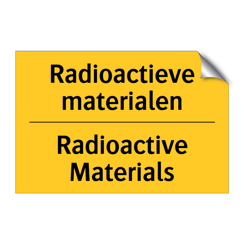 Radioactieve materialen - Radioactive Materials