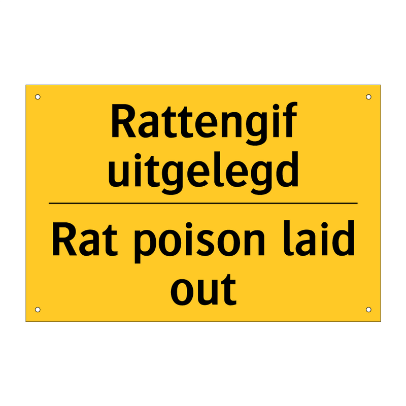 Rattengif uitgelegd - Rat poison laid out