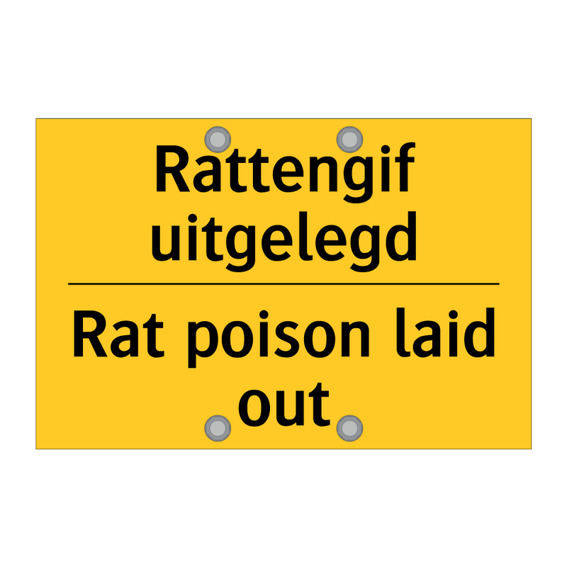 Rattengif uitgelegd - Rat poison laid out