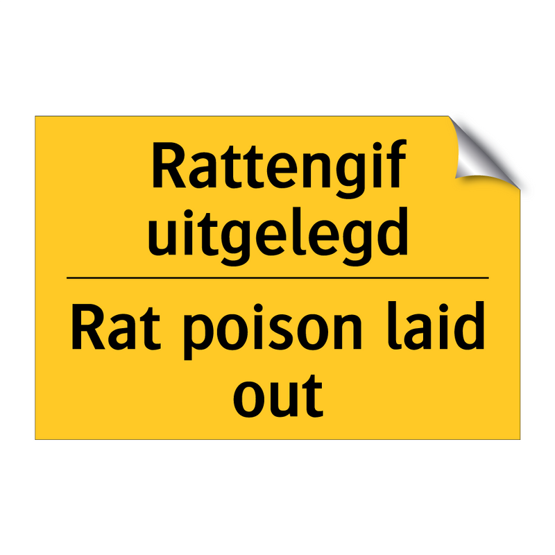Rattengif uitgelegd - Rat poison laid out