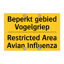 Beperkt gebied Vogelgriep - Restricted Area Avian Influenza
