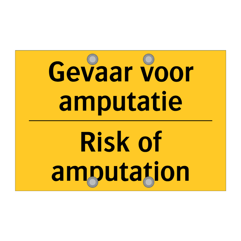 Gevaar voor amputatie - Risk of amputation